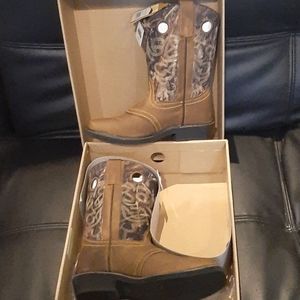 Smoky Mountain Square Toe Boots, 7.5